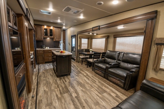 Grand Design 5th Wheel single artiste trailer available for film productions in Bulgaria, Greece and Romania