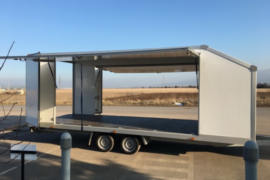 Enclosed car trailer for rent in Bulgaria, Greece and Romania – BasecampService